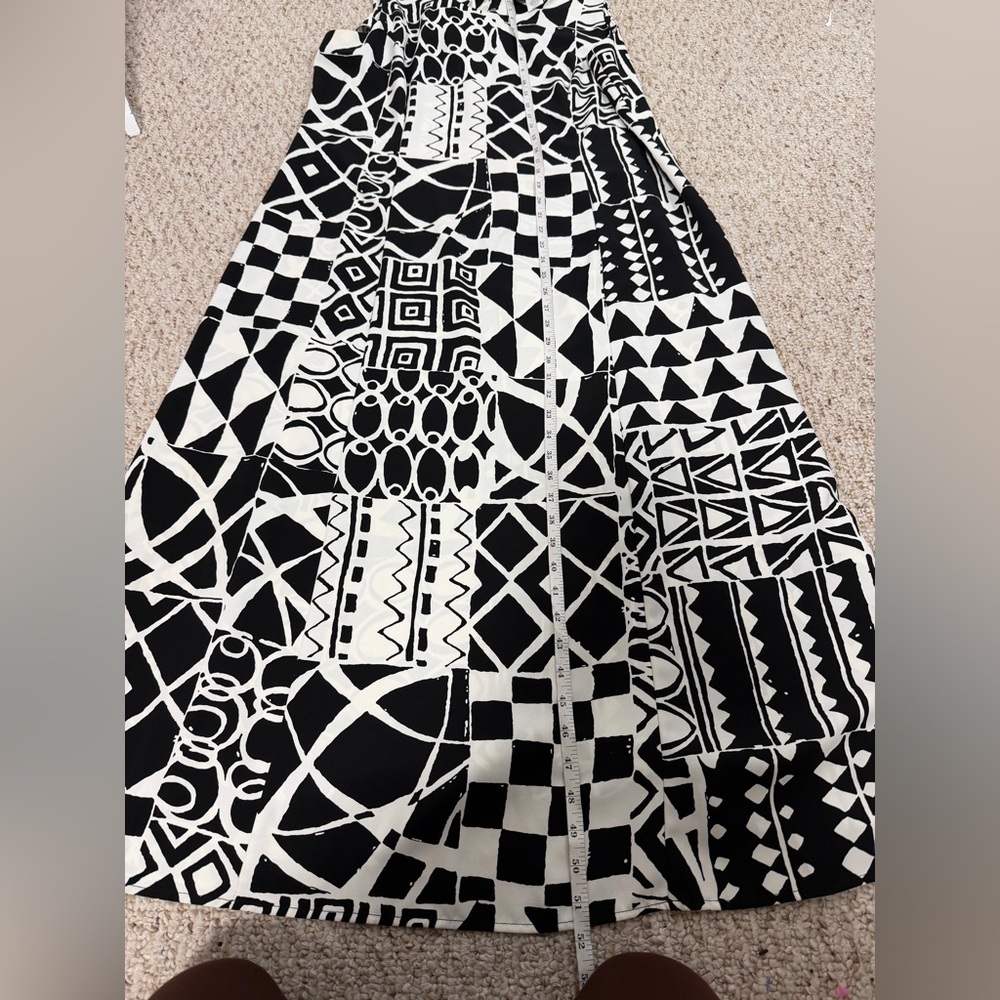 Enywear Enytime Geometric Black and White Midi Dress size 18 - Picture 5 of 7